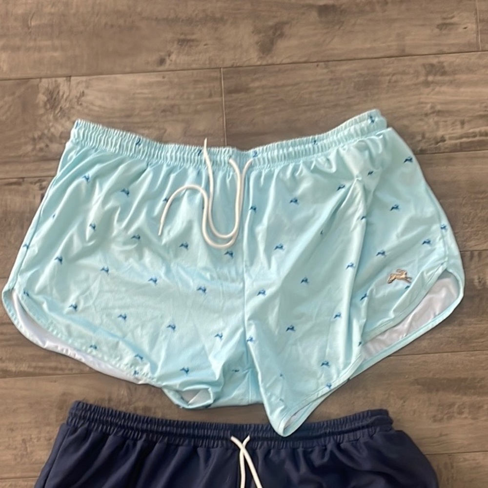 Two XL Tracksmith lined running shorts